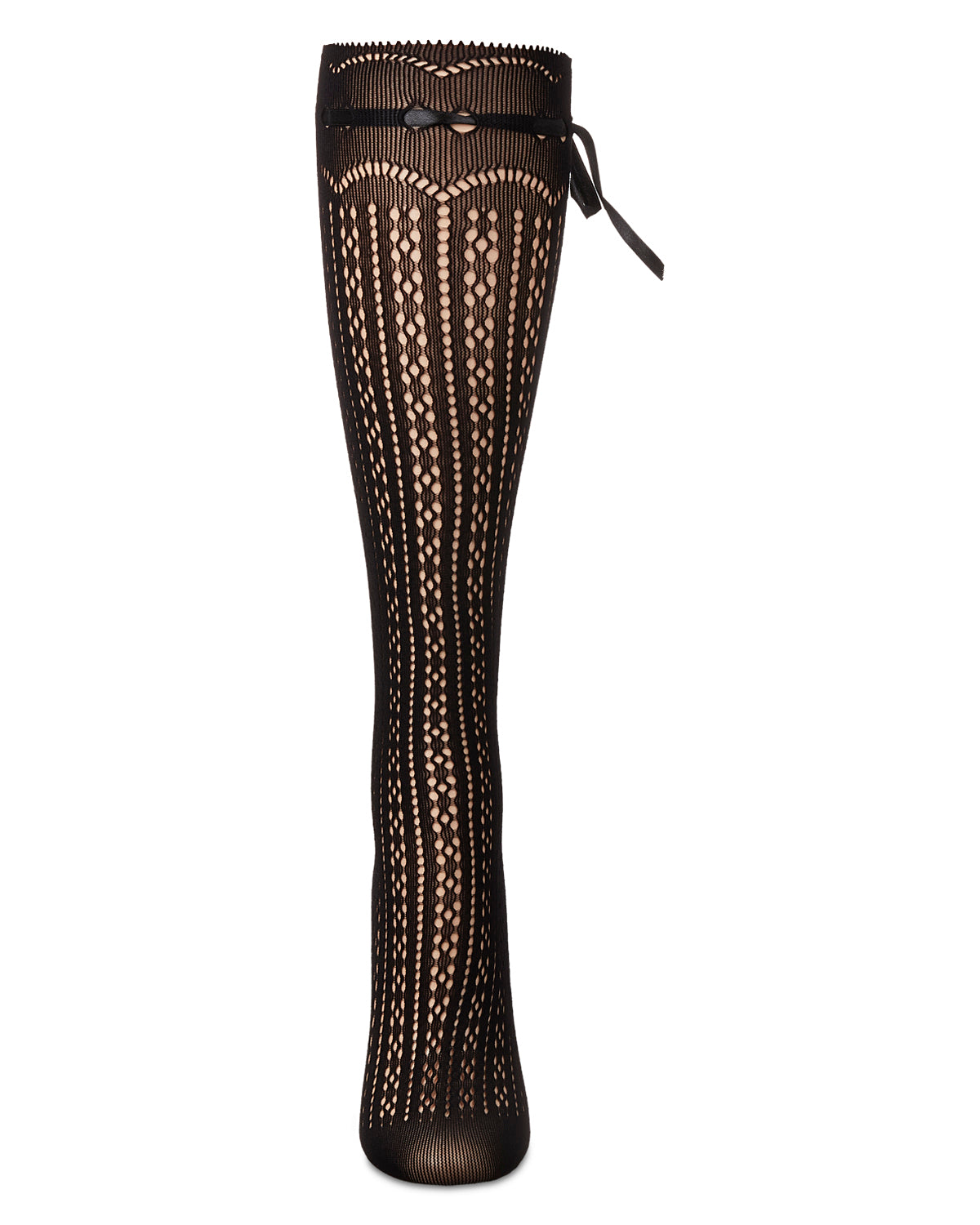 Women's Bowtastic Knee High Socks : Color: Black