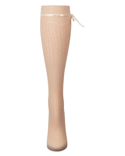 Women's Bowtastic Knee High Socks : Color: Black