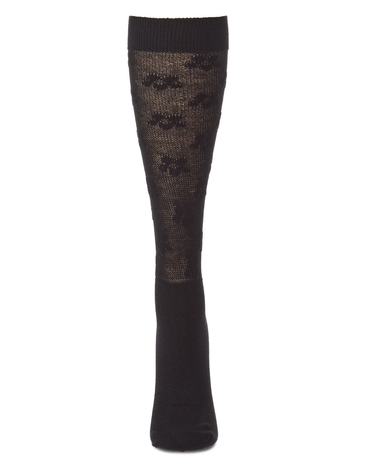 Women's 3D-Floral Cotton-Rich Fashion Knee High Sock