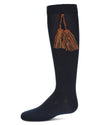 Girls' Tassel Cotton Knee High Socks : Color: Navy