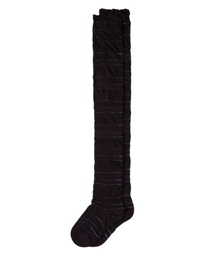 Women's Bangled Dash Sparkle Thigh High Socks