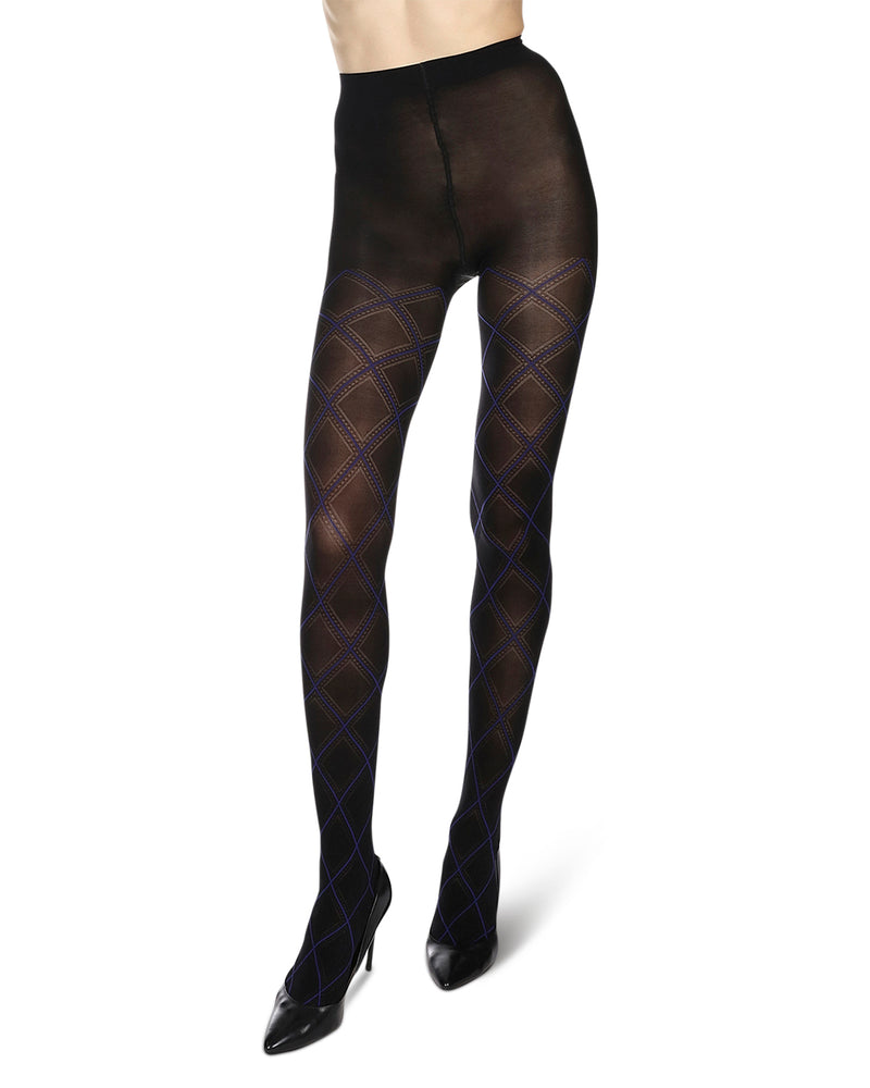 Buy Black Diamond Pattern Tights 1 Pack from Next USA