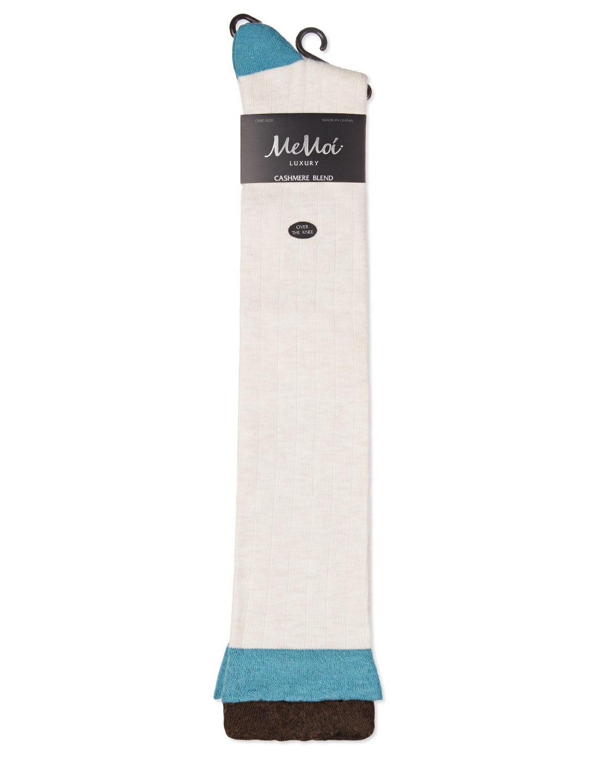 Ruffle Top Cashmere Blend Over the Knee Socks : Color: Black