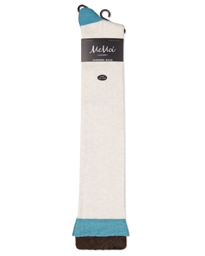 Ruffle Top Cashmere Blend Over the Knee Socks : Color: Black