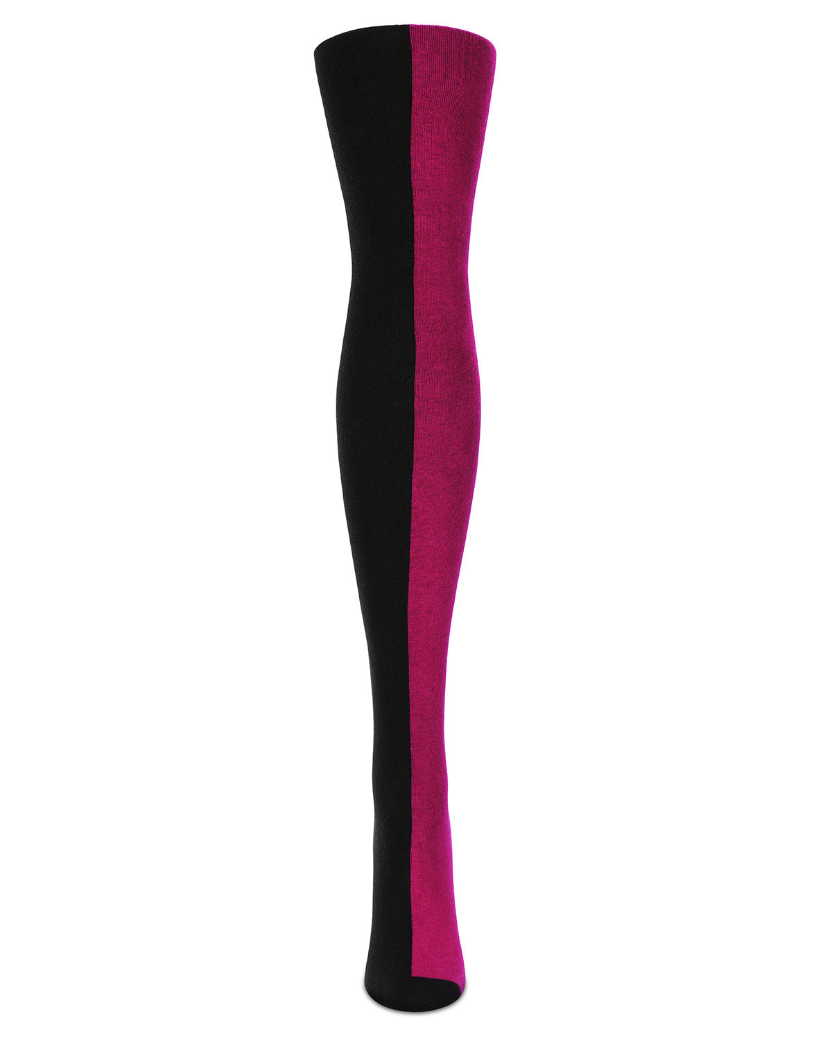 Double Standard Cotton Blend Thigh High Sock : Color: Jewel Pink
