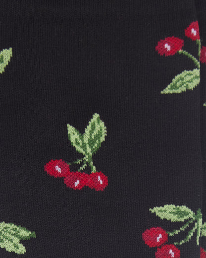 Women's Very Cherry Bamboo Blend 8-15mmHg Graduated Compression Socks : Color: Black