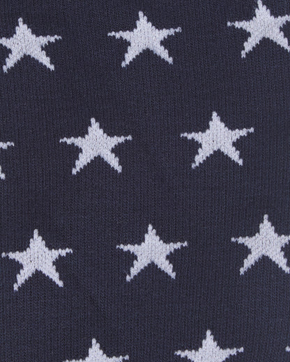 Women's Old Glory Bamboo Blend 8-15mmHg Graduated Compression Socks : Color: Navy