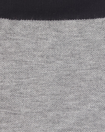 Women's Two-Tone Contrast Bamboo Blend 8-15mmHg Graduated Compression Socks : Color: MedGrayHeather