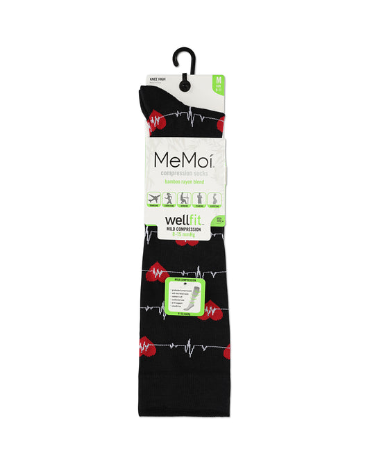 Women's Medical Bamboo Blend 8-15 MMHG Graduated Compression Socks : Color: Black