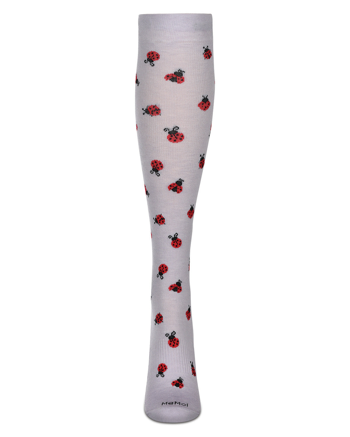 Women's Ladybugs Bamboo Blend 8-15mmHg Graduated Compression Socks : Color: Lavender