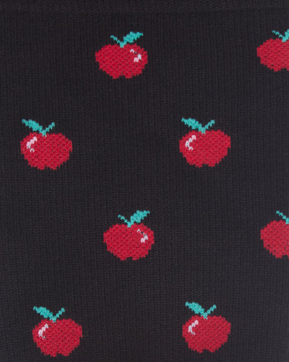 Apples 8-15 mmhm Graduated Bamboo Compression Socks : Color: Black