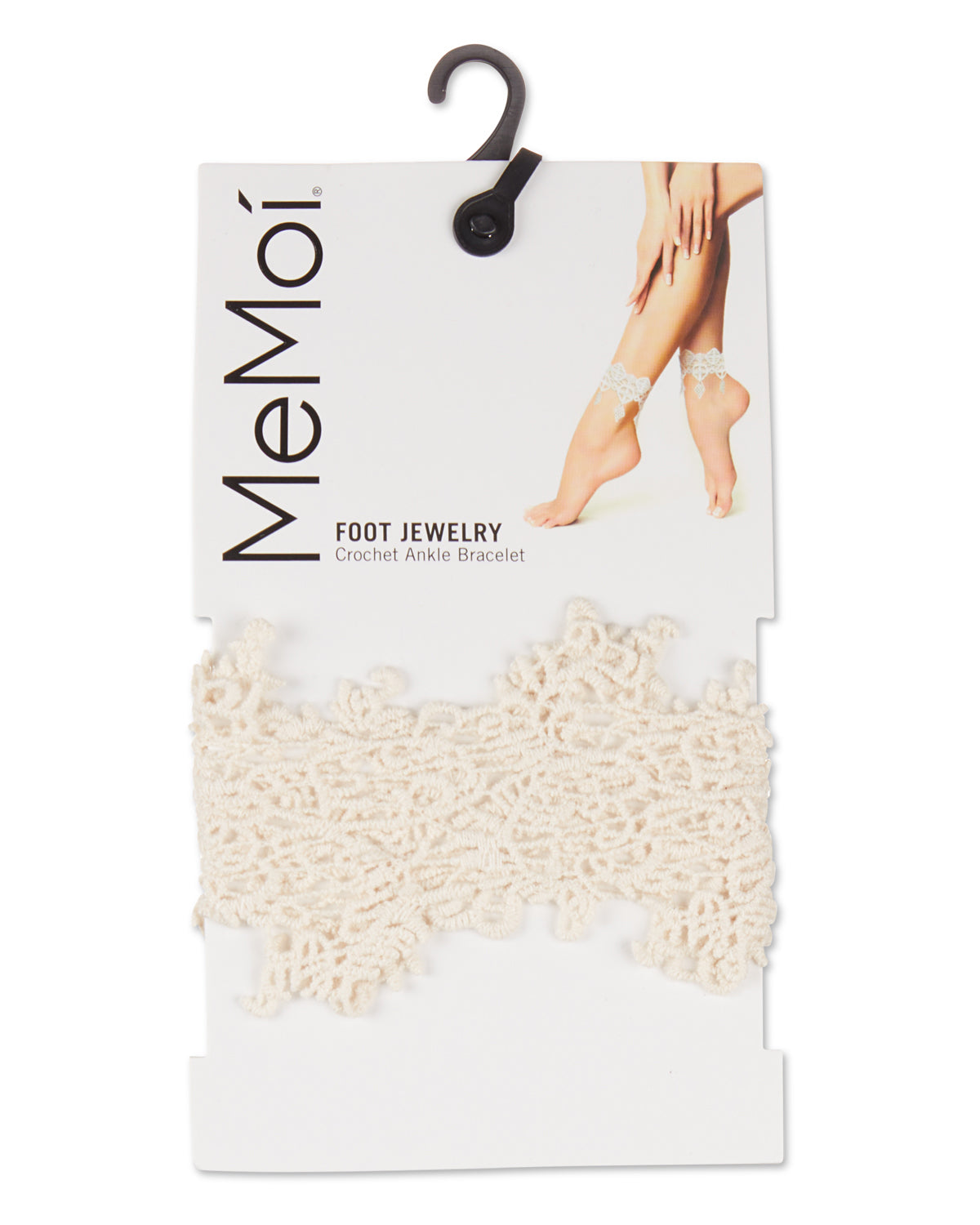 100% Cotton Persian Ankle Bracelet 2-Pack : Color: Naturel