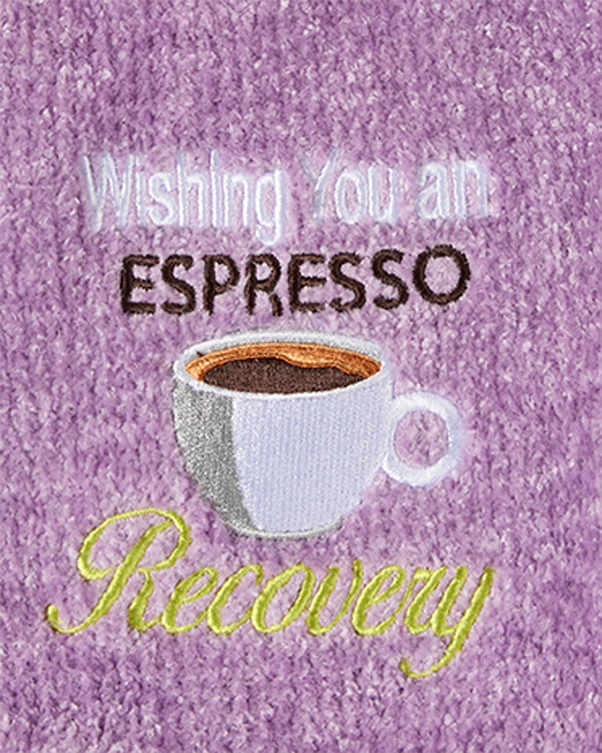 Women's "Wishing You An Espresso Recovery" Cozy Sock & Gift Bag Set : Color: Lilac