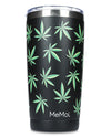 Thermal Insulated Stainless Steel Weed 20 Oz Coffee Tumbler : Color: Black