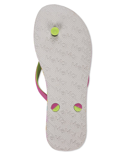 Women's Drinks Flip Flops & Mesh Bag Set : Color: Lavender