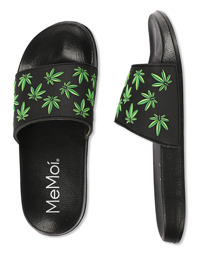 Women's Weed Lightweight Slides : Color: Black