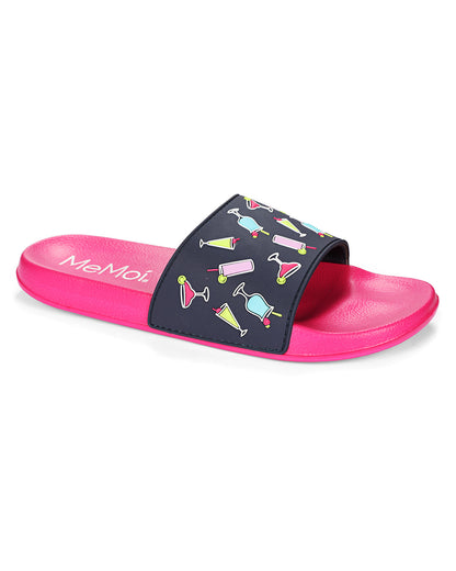 Women's Martini Lightweight Slides : Color: Fuchsia