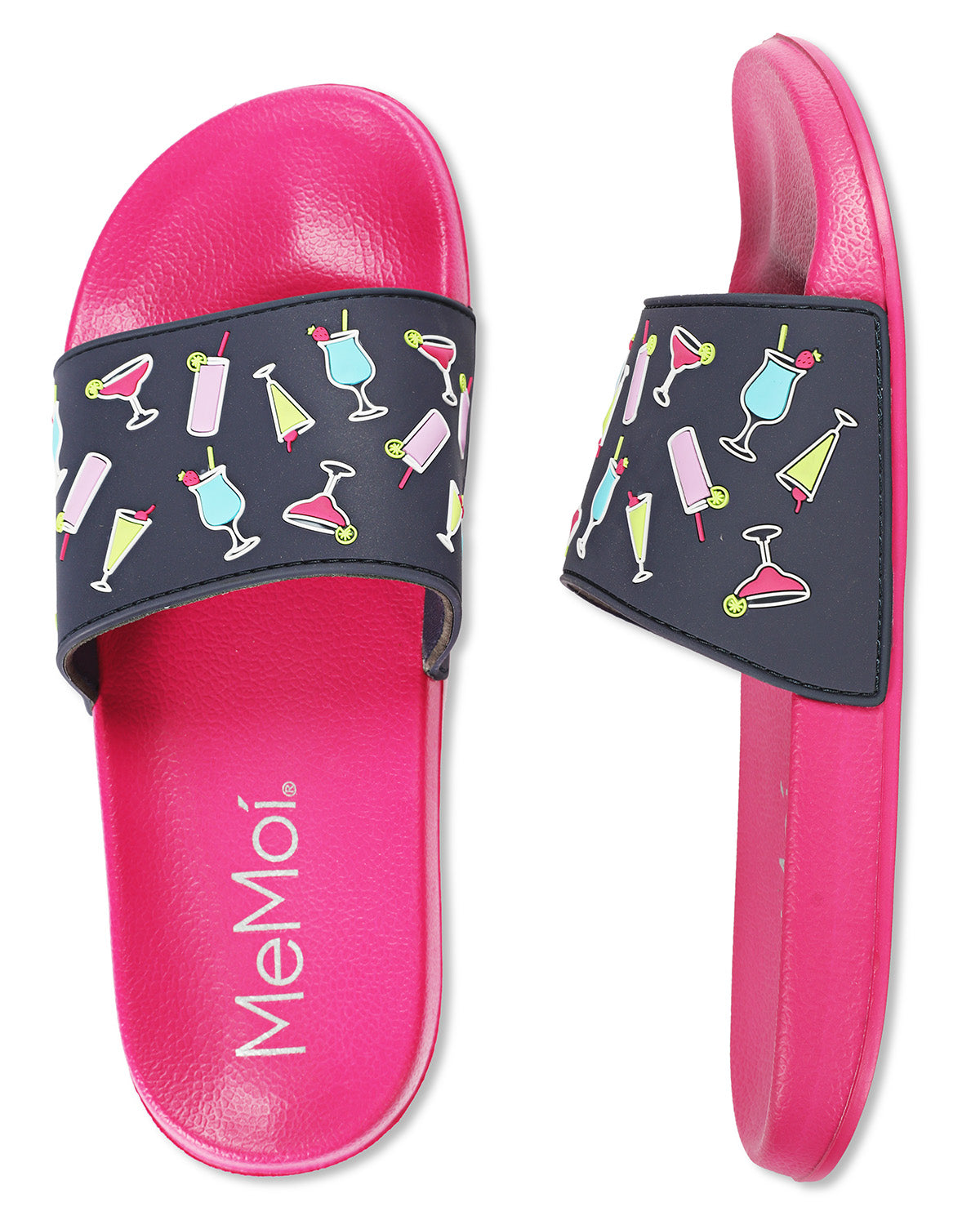Women's Martini Lightweight Slides : Color: Fuchsia