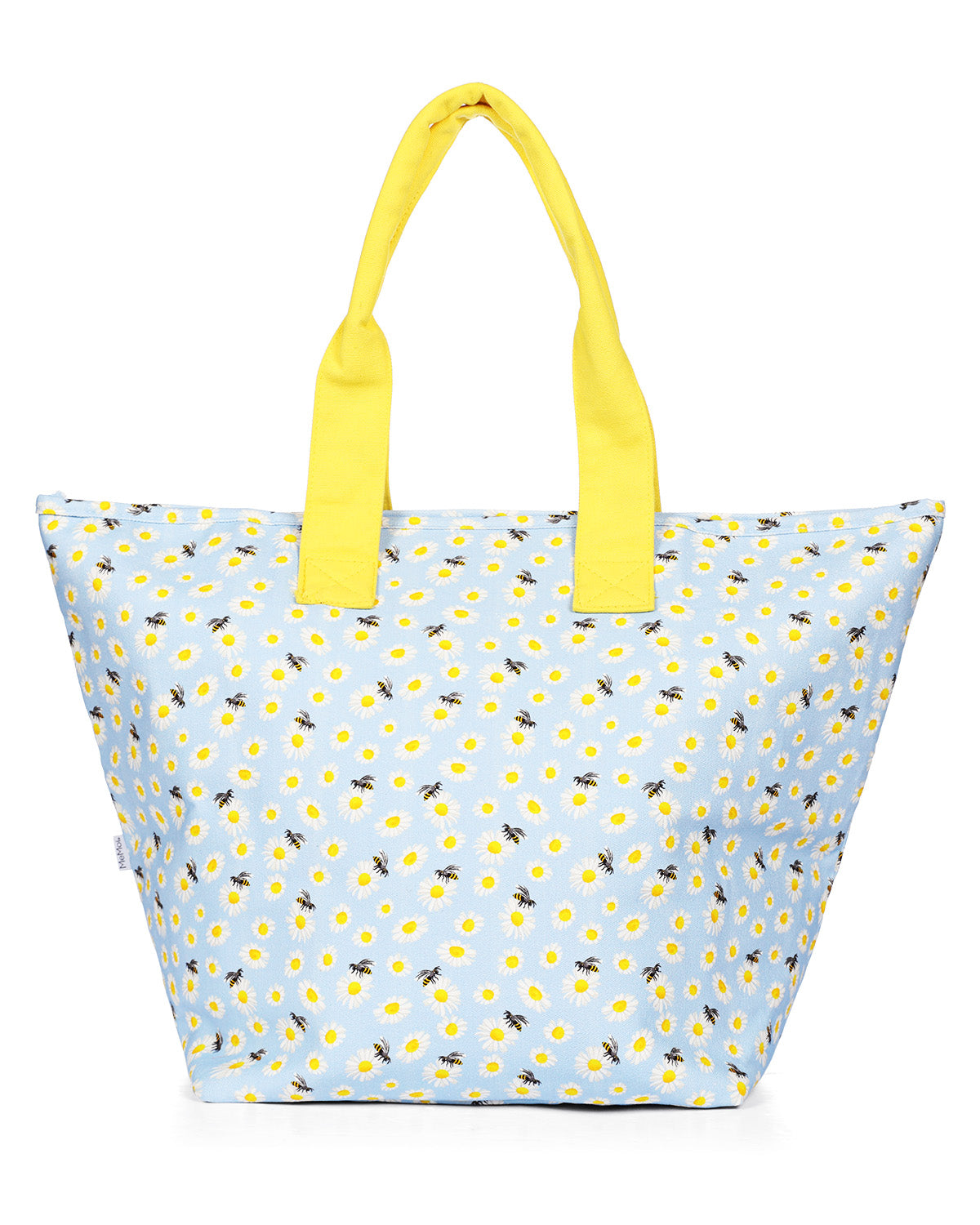 Daisy and Bees Makeup and Tote Bag Set : Color: Light Blue