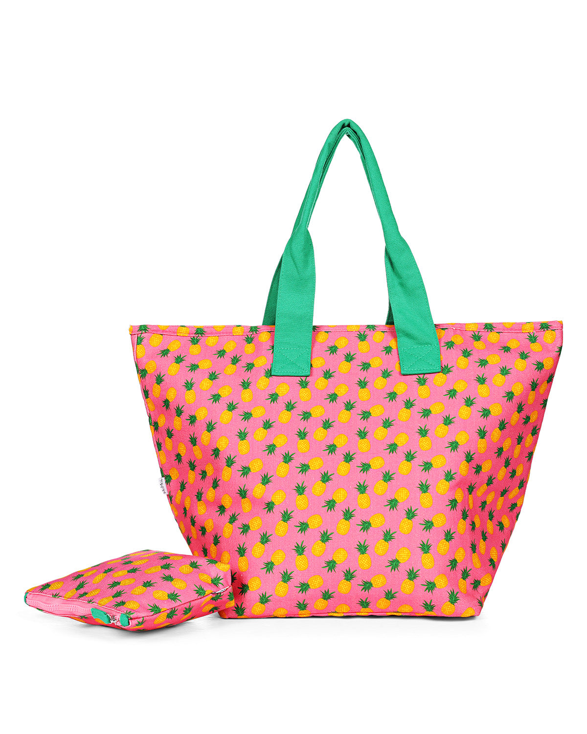 Pineapple Makeup and Tote Bag Set : Color: Confetti Pink