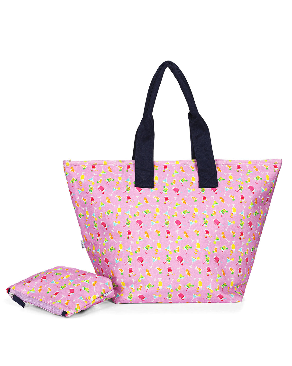 Drinks Makeup and Tote Bag Set : Color: Lavender