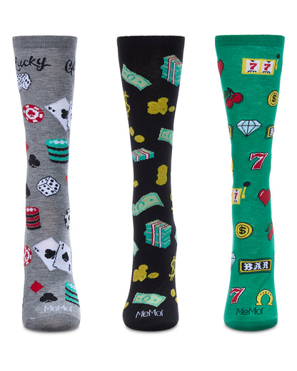 You Bet You 3 Pack Gift Set Crew Socks : Color: Multi