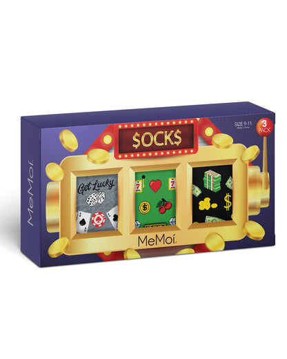 You Bet You 3 Pack Gift Set Crew Socks : Color: Multi