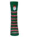 Women's Ho Ho Santa Mistle Toes Cozy Crew Socks : Color: Green
