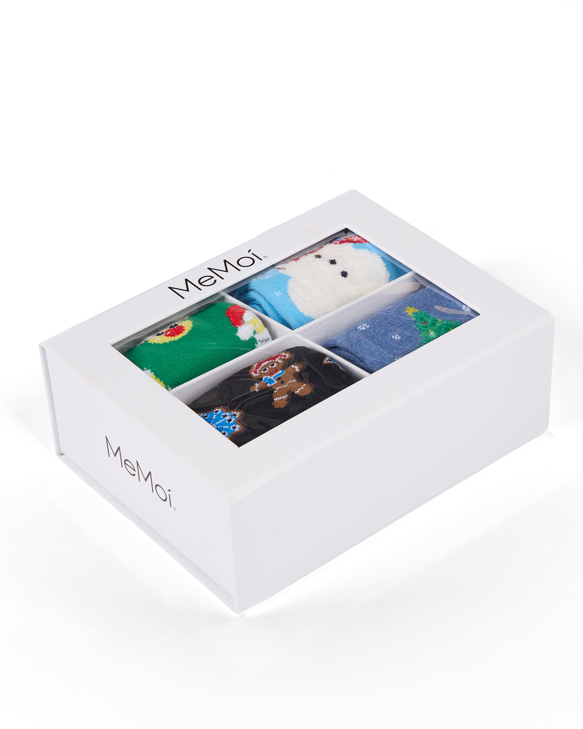 4 Pair Women's Christmas Novelty Crew Socks Gift Set