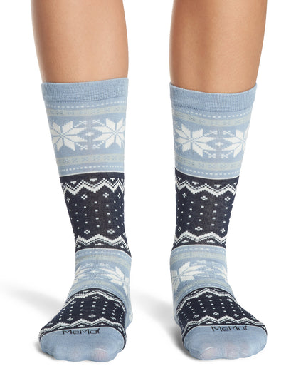 3 Pair Women's "Warm & Cozy Winter Wishes"  Novelty Crew Socks Gift Set
