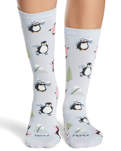 3 Pair Women's "Warm & Cozy Winter Wishes"  Novelty Crew Socks Gift Set