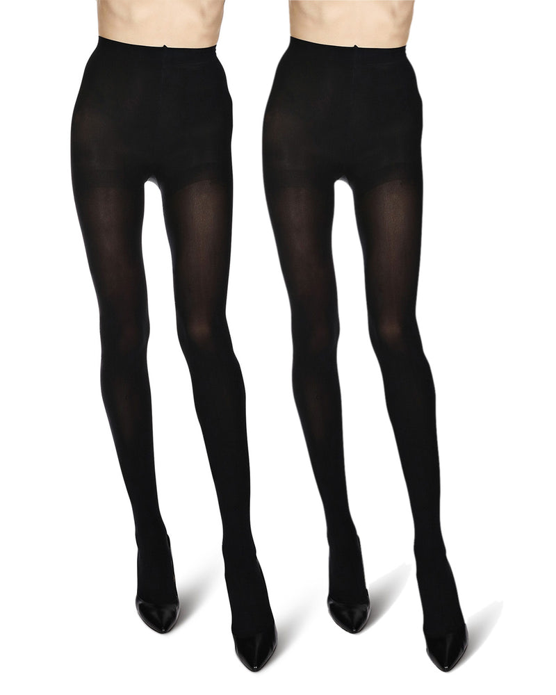 Ribbed Footed Tights 2-Pack