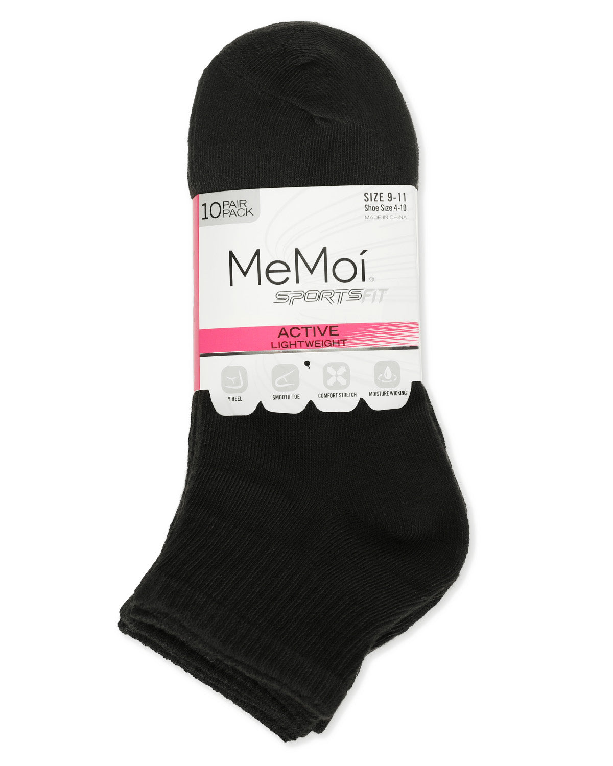 Women's 10 Pair Pack Active Sport Solid Quarter Socks : Color: White-Gray-Black