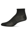 10 Pairs Women's Ribbed Solid Color Quarter Sock : Color: Black