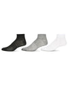 Women's 10 Pair Pack Active Sport Solid Quarter Socks : Color: White-Gray-Black