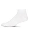 10 Pairs Women's Ribbed Solid Color Quarter Sock : Color: White