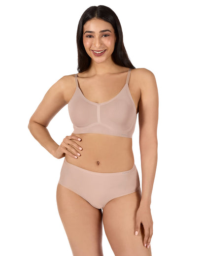 3 Pack Women's Bonded Bras with Removable Cups and Adjustable Straps