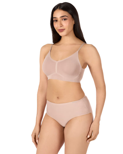 3 Pack Women's Bonded Bras with Removable Cups and Adjustable Straps