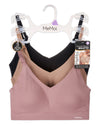 3 Pack Women's Bonded Bras with Removable Cups and Adjustable Straps