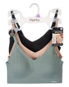 3 Pack Women's Bonded Bras with Removable Cups and Adjustable Straps