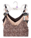 3 Pack Women's Bonded Bras with Removable Cups and Adjustable Straps