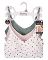 3 Pack Women's Bonded Bras with Removable Cups and Adjustable Straps