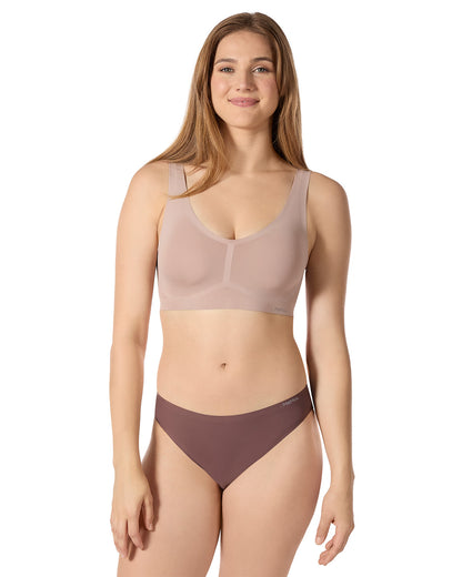 3 Pack Women's Bonded Pullover Tag-Free Bras with Removable Cups