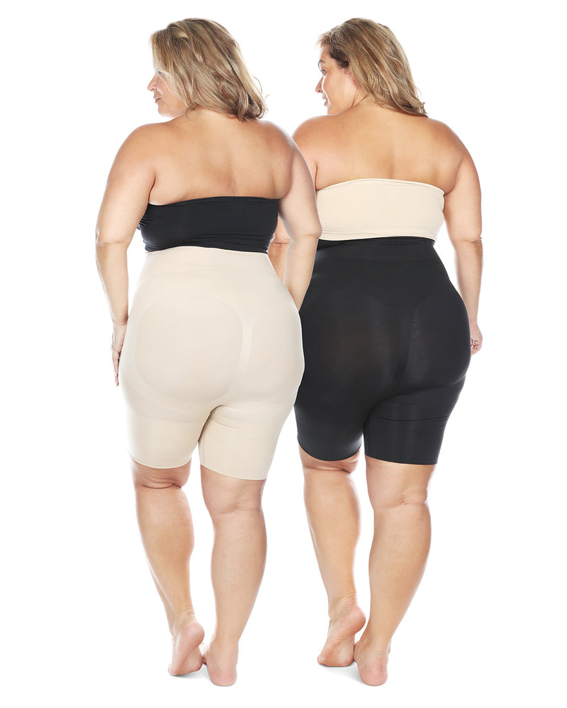 2 Pair Women's High-Waist Thigh Shapers