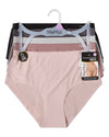 5 Pair Women's Silky Bonded Stitch-Free Tag-Free Solid-Color Briefs