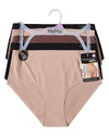 5 Pair Women's Silky Bonded Stitch-Free Tag-Free Solid-Color Briefs
