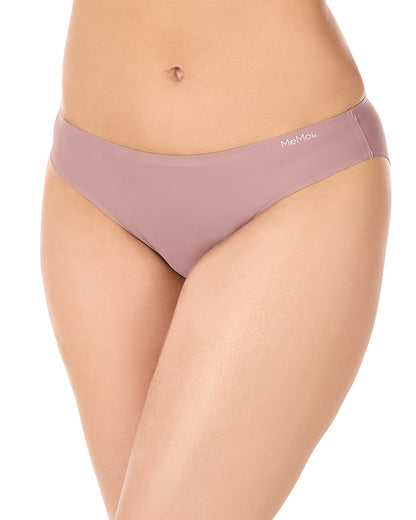 5 Pair Women's Bonded Stitch-Free Tag-Free Solid-Color Bikini Panties