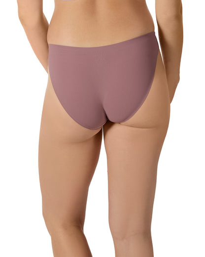 5 Pair Women's Bonded Pin-Rib Stitch-Free Tag-Free Bikini Panties