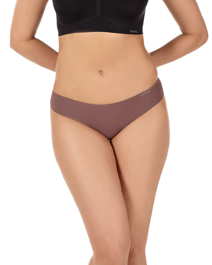 5 Pair Women's Bonded Pin-Rib Stitch-Free Tag-Free Bikini Panties