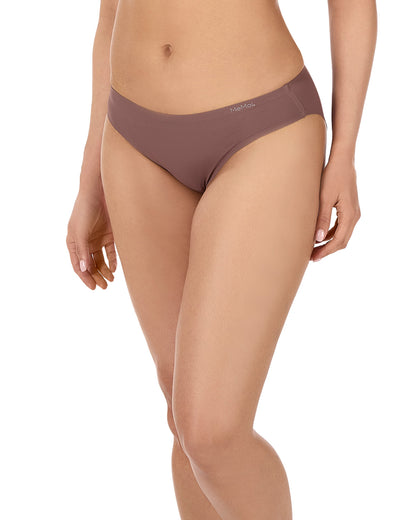 5 Pair Women's Bonded Pin-Rib Stitch-Free Tag-Free Bikini Panties